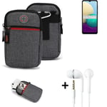 Holster + earphones for Samsung Galaxy A02 Belt Pouch