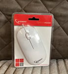 Gembird White Wired 3 Button USB Optical Mouse New Sealed