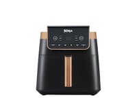 Ninja Air Fryer MAX PRO, 6.2L, Uses No Oil, Large Square Single Drawer, Roast, Bake, Air Fry, Family Size, Digital, Cook From Frozen, Non-Stick, Copper Black, AF180UKCP