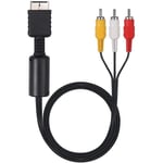 Link-e : Cable de Remplacement AV RCA Audio Video Compatible avec les Consoles SONY PLAYSTATION PS1, PS2 et PS3