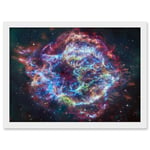 Artery8 NASA James Webb Telescope Cassiopeia A (Cas A) Composite Living Room Artwork Framed A3 Wall Art Print