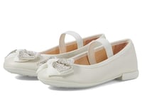 Geox Girl's Jr Plie' D Ballet Flat, White, 12.5 UK