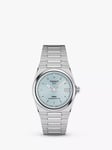 Tissot T1372071135100 Unisex PRX Powermatic 80 Automatic Date Bracelet Strap Watch, Silver/Ice Blue