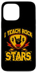 Coque pour iPhone 13 Pro Max J'enseigne le rock aux stars du rock, professeur de musique, Rock On Graphic