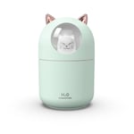 Humidificateur d'air portable sans fil USB,diffuseur d'huiles essentielles,brumisateur d'arôme de parfum aste,300ml,plante,voiture,maison,mini - Type Green 300ML USB