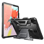 SUPCASE Unicorn Beetle Series Coque de Protection intégrale avec béquille pour iPad Pro 12,9" (Version 2020), Noir