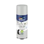 Dulux Valentine Peinture Intérieure et Extérieure Aérosol Color Touch - Pour bois, plastique, PVC, carton, papier - Gris Clair Satin - 400ml