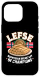 iPhone 16 Pro Lefse Norwegian Breakfast If Champions - Norway Food Case