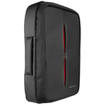 MARSGAMING Mars Gaming MB2 - Gaming Backpack Case (Waterproof, TSA Padlock, up to 17.3 Inches, External USB Port, Anti-Theft, Aluminium Handle) Colour Black and Red