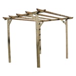 1 X Pergola En Bois 3 X 3 M - H. 2.5