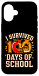 Coque pour iPhone 16 Graphique vintage I Survived 100 Days of School Bus