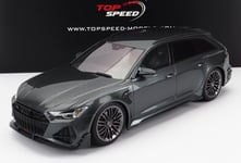 AUDI A6 RS6 AVANT ABT C8 2021 DAYTONA GREY TRUESCALE TS0455 1:18 TOP SPEED SERIE