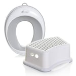 Dreambaby New Contoured Potty Seat & Step Stool Bundle -Grey