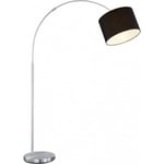 Trio Hotel -golvlampa båge, 215 cm, svart