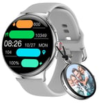 Smart Watch for Men Women Ladies Smart Pocket Watch 1.43 HD AMOLED Make/Answer Calls Blood Oxygen Blood Pressure Heart Rate Monitor Fitness Tracker Activity Monitor Compatible with Android iOS Phones