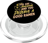 Ramen Noodle Bowl Love Japanese Kawaii You Are Awesome And PopSockets PopGrip for MagSafe