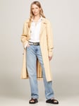 Tommy Hilfiger Fluid Double Breasted Trench Coat, Harvest Wheat