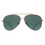 Ray-Ban Sunglasses RB0101S Aviator Reverse 001/VR Gold Green