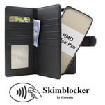 Skimblocker HMD Pulse Pro / Pulse Plus XL Magnet Plånboksfodral (Svart)