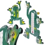 Thermomètre Grenouille Avec Ventouses, Thermomètre De Fenêtre Résistant Aux Intempéries Pour Extérieur Et Intérieur, Thermomètre Extérieur Pour Montage Facile (23,5 Cm)