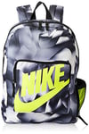 Nike Y NK Classic BKPK-AOP SP20 Sac à Dos de Sport Mixte Enfant, Black/Black/(Lemon Venom), FR : Taille Unique (Taille Fabricant : MISC)