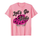 Let's Go Girls t Shirt Pink Leopard Print Cowboy Hat Cowgirl T-Shirt