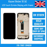 Xiaomi Redmi 10 5G 22041219G 22041219NY LCD Touch Screen Display Digitizer+Frame