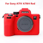 Étui en silicone souple pour appareil photo Sony A7R4 A7R5 A7figured A7R3 A7Inter A7ltA7R II III IV V figuré - Type A7IV A7M4 Red