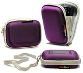 Navitech Purple Camera Case For Sony DSCW810B.CEH Digital Compact Camera