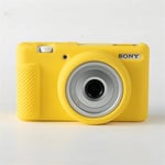 Étui souple de corps d'appareil photo en caoutchouc de silicone pour la peau de couverture de protection de ZV-1M2 de Sony ZV-1F ZV1F ZV-1 II ZV1II - Type Yellow