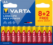 VARTA Longlife Max Power AA Blister 10-pack (8+2)