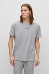 New HUGO BOSS mens grey designer casual lounge sports jeans t-shirt top Medium