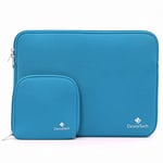 Laptop Sleeve Case with Small Accessory Bag – Compatible with Apple MacBook Pro, Air, Microsoft Surface, Chromebook and Notebook Computers – Highly Water Repellent, Soft Plush Inner Protector Cover