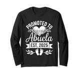 Promoted to Abuela 2025 Mothers Day First Time Mom Pregnancy Long Sleeve T-Shirt