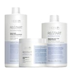 REVLON PROFESSIONAL Kit Restart Hydratation Sh 1000ml + mask 500ml + Condit