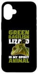 iPhone 16 Plus Green Basilisk Lizard Is My Spirit Animal Herpetologist Case