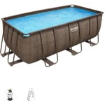 Piscine hors sol rectangulaire Power Steel™ 412 x 201 x 122 cm