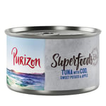 Spara nu! Purizon 24 x 140 / 200 / 300 g till extra förmånligt pris - Superfoods tonfisk med torsk, sötpotatis & äpple 140 g konserv