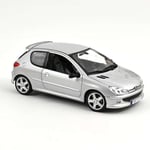 Peugeot 206 RC 2003 Argent Maquette de Voiture 1:18 Norev