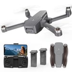 Drone avec Camera 4K Moteur Sans Brosse 2 Caméras 40KM/h MAX Résistance au Vent Classe 4 5GHz FPV Drones Caméra HD Quadcopter RC pour Adultes Débutants 2 Batteries IDEA16