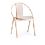 Ton - 314 05 Again Chair Natural Beech Milkyway Powder - Milkyway Powder - Matstolar - Trä/Textilmaterial