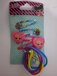 8 x LOL Surprise Hairbands hair Bobbles & hair clips With Lol Characters