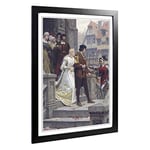 Big Box Art Framed Print of Edmund Leighton Call to Arms Design | Wall Art Picture | Home Decor for Kitchen, Living, Dining Room, Bedroom, Hallway, Office, Black, A2 / 24.5x18 Inch / 62x45cm