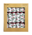 RAC Argos Home Pack of 24 Family Holly Christmas Crackers