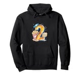 Second Birthday Movie Magic Number Two Popcorn Pullover Hoodie