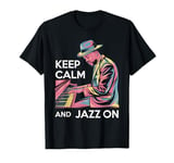 Keep Calm And Jazz On Piano Player Vibe T-Shirt