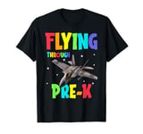 Flying Through Pre K Fighter Jet Back To School T-Shirt