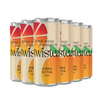 Twistea 4% ABV Blood Orange & Mandarin Vodka Ice Tea - 6 x 250ml Cans