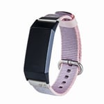 Fitbit Charge 3 fashion buckle kello vaihtoranneke - Violetti