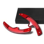 XQRYUB Extension de Palette de Changement de Vitesse de Volant de Voiture en Fiber de Carbone Rouge, adaptée pour Porsche 991 Cayman 981 2013-2016 et pour Carrera Boxster